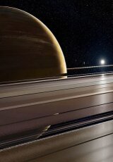 Сквозь кольца Сатурна. Открытый космос.